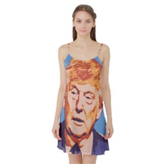 Orange Donald Trump Satin Night Slip