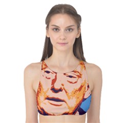 Orange Donald Trump Tank Bikini Top