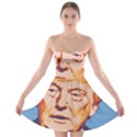 Orange Donald Trump Strapless Bra Top Dress View1