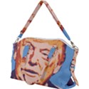 Orange Donald Trump Canvas Crossbody Bag View2