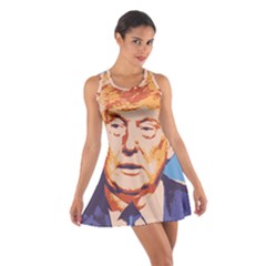 Orange Donald Trump Cotton Racerback Dress