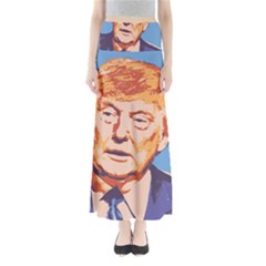 Orange Donald Trump Full Length Maxi Skirt by vintagetrump