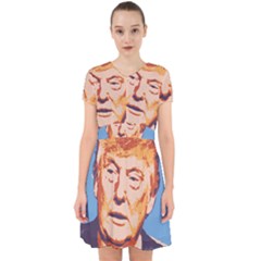 Orange Donald Trump Adorable In Chiffon Dress by vintagetrump