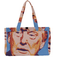 Orange Donald Trump Canvas Work Bag