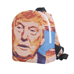 Orange Donald Trump Kids  Age 2-4 Lightweight Preschool Backpack by vintagetrump