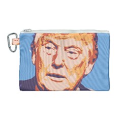 Orange Donald Trump Canvas Cosmetic Bag (large)