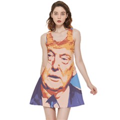 Orange Donald Trump Inside Out Reversible Sleeveless Dress by vintagetrump