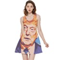 Orange Donald Trump Inside Out Reversible Sleeveless Dress View1