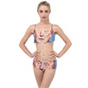 Orange Donald Trump Layered Top Bikini Set View1