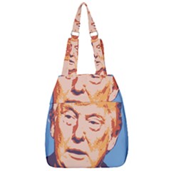 Orange Donald Trump Center Zip Backpack