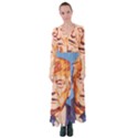 Orange Donald Trump Button Up Maxi Dress View1