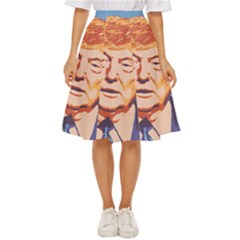 Orange Donald Trump Classic Short Skirt