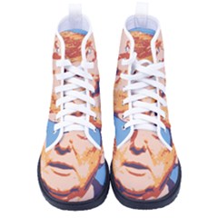 Orange Donald Trump Women s High-top Canvas Sneakers by vintagetrump