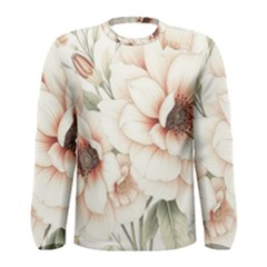 Floral Design Men s Long Sleeve T-shirt