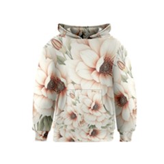 Floral Design Kids  Pullover Hoodie by myclothy