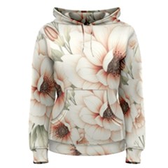 Floral Design Women s Pullover Hoodie