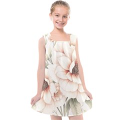 Floral Design Kids  Cross Back Dress