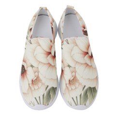 Floral Design Women s Slip On Sneakers