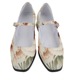 Floral Design Women s Mary Jane Shoes