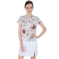 Floral Design Women s Sports Top