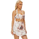 Floral Design Vintage Style Bikini Top and Skirt Set  View3