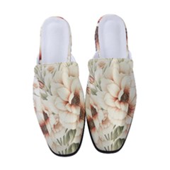 Floral Design Women s Classic Backless Heels