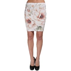 Floral Design 02 Bodycon Skirt