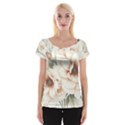 Floral Design 02 Cap Sleeve Top View1