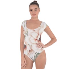 Floral Design 02 Short Sleeve Leotard 