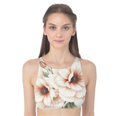 Floral Design 02 Tank Bikini Top