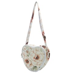 Floral Design 02 Heart Shoulder Bag