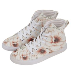 Floral Design 02 Women s Hi-top Skate Sneakers