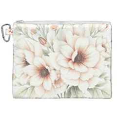 Floral Design 02 Canvas Cosmetic Bag (xxl)