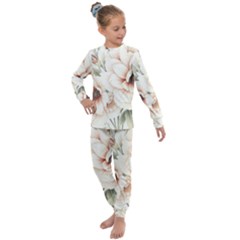 Floral Design 02 Kids  Long Sleeve Set 