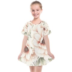 Floral Design 02 Kids  Smock Dress