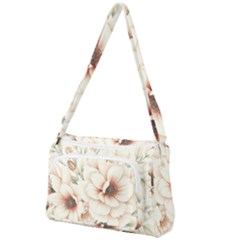 Floral Design 02 Front Pocket Crossbody Bag