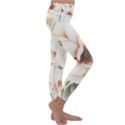 Floral Design 02 Kids  Lightweight Velour Classic Yoga Leggings View3