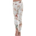 Floral Design 02 Kids  Lightweight Velour Classic Yoga Leggings View4