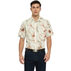 Floral Design 02 Men s Short Sleeve Pocket Shirt 