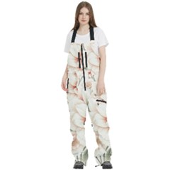 Floral Design 02 Women s Front Zip Ski And Snowboard Bib Pants by myclothy