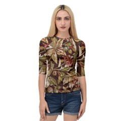 Firefly Floral Art For Print On Fabric; Fashion, Style, Handmade Design 87878 (4) Quarter Sleeve Raglan T-shirt