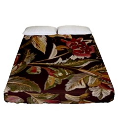 Firefly Floral Art For Print On Fabric; Fashion, Style, Handmade Design 87878 (4) Fitted Sheet (queen Size)