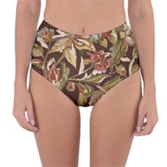 Firefly Floral Art For Print On Fabric; Fashion, Style, Handmade Design 87878 (4) Reversible High-waist Bikini Bottoms