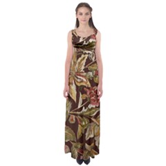 Firefly Floral Art For Print On Fabric; Fashion, Style, Handmade Design 87878 (4) Empire Waist Maxi Dress