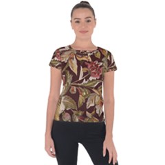 Firefly Floral Art For Print On Fabric; Fashion, Style, Handmade Design 87878 (4) Short Sleeve Sports Top 