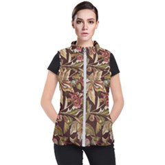 Firefly Floral Art For Print On Fabric; Fashion, Style, Handmade Design 87878 (4) Women s Puffer Vest