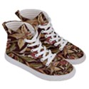 Floral Design 02 Women s Hi-Top Skate Sneakers View3