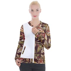 Floral Design 02 Casual Zip Up Jacket