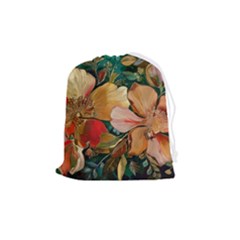  Floral Design 03 Drawstring Pouch (medium)