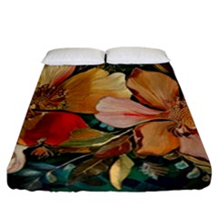  Floral Design 03 Fitted Sheet (california King Size)